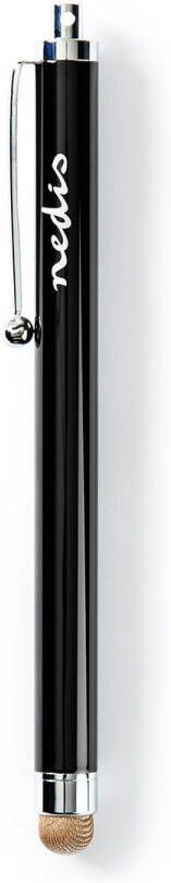 Nedis Stylus Pen | Koperdoek Tip | Met clip | Balpen | Zwart | 1 stuks STYLC101BK