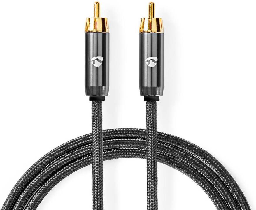 Nedis Subwoofer-Kabel | RCA Male | RCA Male | 5 m | 4.5 mm | 1 stuks CATB24100GY50