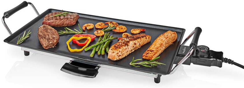 Nedis Teppanyaki Tafelgrill | 47.5 x 26.5 cm | 5 Warmte Standen | 1 stuks FCTE110EBK50