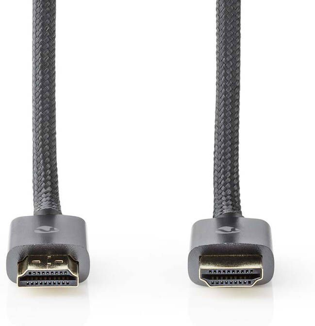 Nedis Ultra High Speed HDMI-Kabel | HDMI Connector | HDMI Connector | 8K@60Hz | 48 Gbps | 3.00 m | Rond | 6.7 mm | Gun Metal Grijs | Cover Box