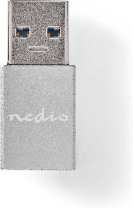 Nedis USB-A Adapter | USB-A Male | USB-C Female | Zilver | 1 stuks CCTB60925AL