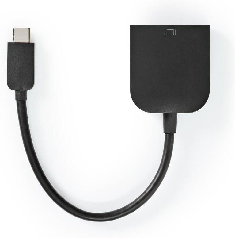 Nedis USB-C Adapter | USB-C Male naar VGA Female 15p | 1920x1200 | 5 Gbps | 0.2 m | 1 stuks CCGP64852BK02