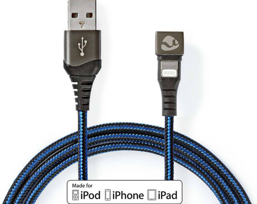 Nedis USB-Kabel | Apple Lightning 8-Pins naar USB-A Male | 480 Mbps | 1 m | 1 stuks GCTB39300AL10