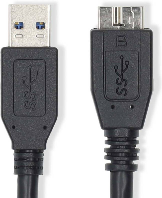 Nedis USB-Kabel | USB 3.2 Gen 1 | USB-A Male | USB-B Male | 5 Gbps | Vernikkeld | 2.00 m | Rond | PVC | Zwart | Label CCGL61100BK20
