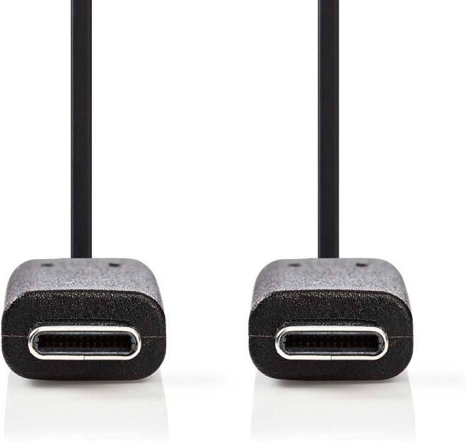Nedis USB-Kabel | USB 3.2 Gen 1 | USB-C Male | USB-C Male | 60 W | 4K@60Hz | 5 Gbps | Vernikkeld | 3.00 m | Rond | PVC | Zwart | Doos CCGB64700BK30