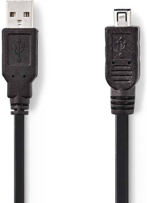 Nedis USB-Kabel | USB-A Male naar Mini 4-Pin Male | 480 Mbps | 2 m | 1 stuks CCGP60200BK20