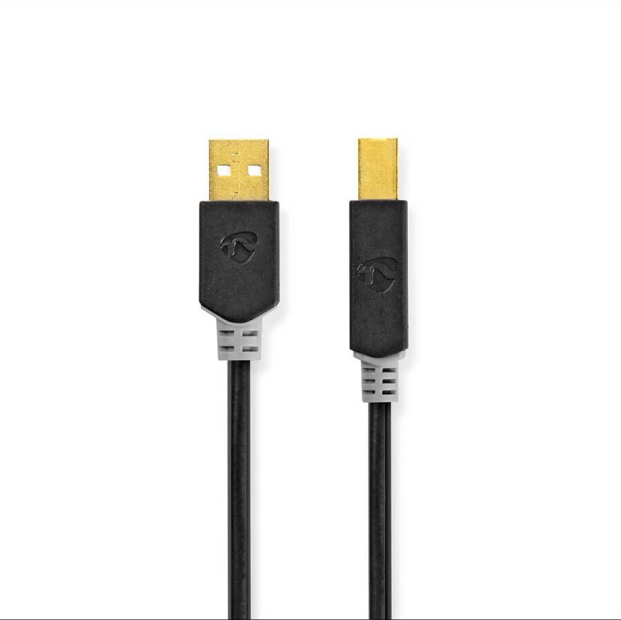 Nedis USB-Kabel | USB-A Male naar USB-B Male | 480 Mbps | 1 m | 1 stuks CCBW60100AT10