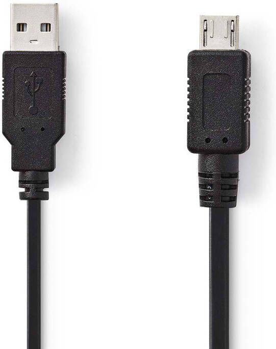 Nedis USB-Kabel | USB-A Male naar USB Micro-A | 480 Mbps | 2 m | 1 stuks CCGP60400BK20