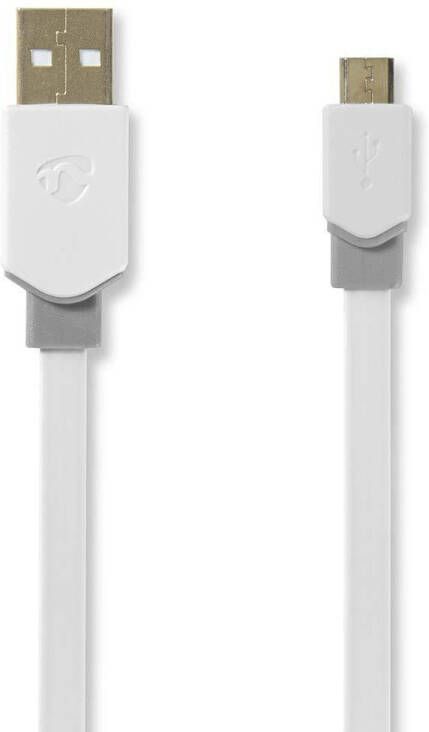 Nedis USB-Kabel | USB-A Male naar USB Micro-B Male | 480 Mbps | 1 m | 1 stuks CCBP60500WT10