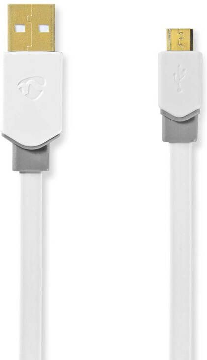 Nedis USB-Kabel | USB-A Male naar USB Micro-B Male | 480 Mbps | 1 m | 1 stuks CCBW60500WT10