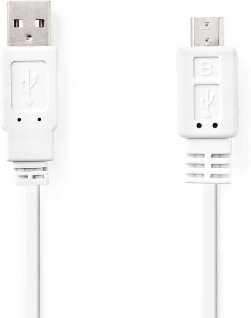 Nedis USB-Kabel | USB-A Male naar USB Micro-B Male | 480 Mbps | 1 m | 1 stuks CCGP60410WT10