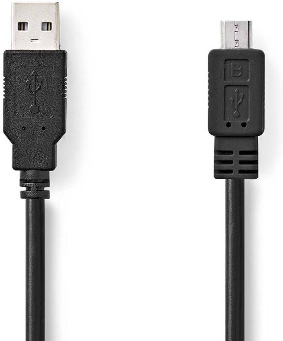 Nedis USB-Kabel | USB-A Male naar USB Micro-B Male | 480 Mbps | 3 m | 1 stuks CCGB60500BK30