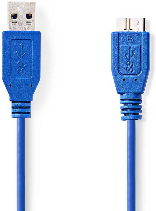 Nedis USB-Kabel | USB-A Male naar USB Micro-B Male | 5 Gbps | 2 m | 1 stuks CCGP61500BU20