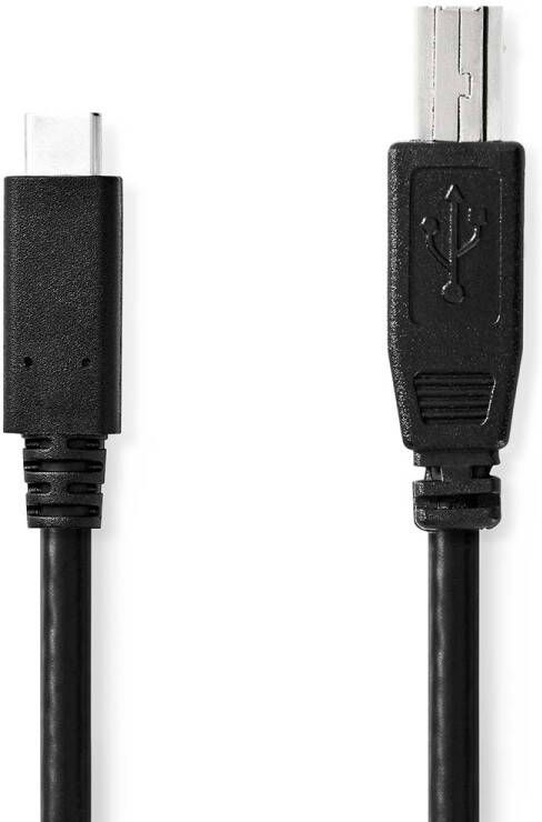 Nedis USB-Kabel | USB-C Male naar USB-B Male | 2 m | 1 stuks CCGB60650BK20
