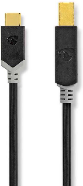 Nedis USB-Kabel | USB-C Male naar USB-B Male | 480 Mbps | 2 m | 1 stuks CCBW60651AT20