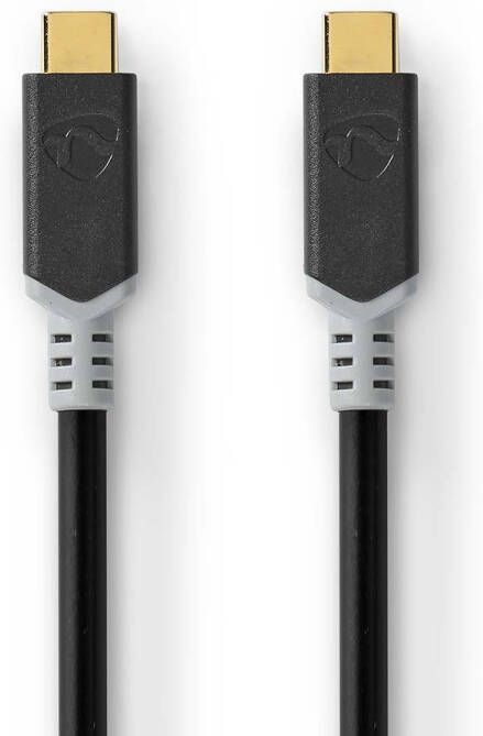 Nedis USB-Kabel | USB-C Male naar USB-C Male | 2 m | Zilver | 1 stuks CCBW64020AT20