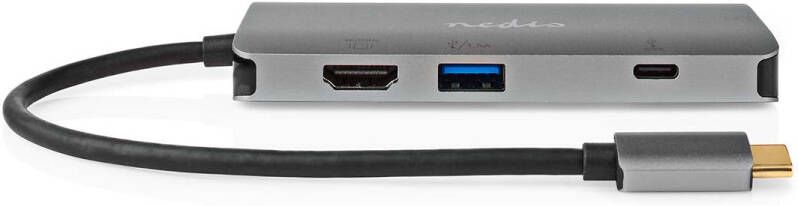 Nedis USB Multi-Port Adapter | USB 3.2 Gen 1 | USB-C Male | HDMI Output Micro SD SD USB-C Female 3x USB-A Female | 5 Gbps| Doos