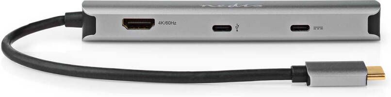 Nedis USB Multi-Port Adapter | USB 3.2 Gen 1 | USB-C Male | HDMI Output RJ45 Female 2x USB-A Female 2x USB-C | 5 Gbps | 0.20 m | Rond | Verguld