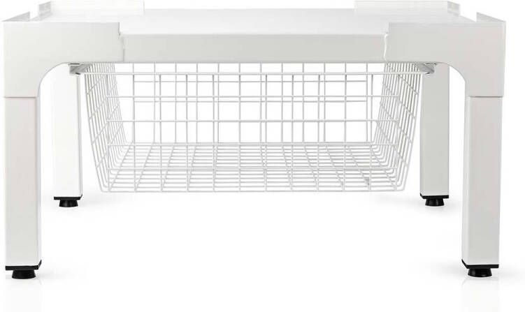 Nedis Verhoger voor Wasmachine en Wasdroger | Draadmand | 200 kg | Wit | 1 stuks WAST140WT