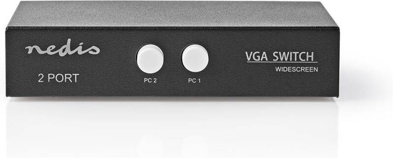 Nedis VGA-Switch | 2 poort(en) | 2560x1600 | 500 mHz | 1 stuks CSWI5902BK - Foto 1