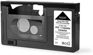Nedis VHS-Converter | VHS-C naar VHS | Plug and play | Zwart | 1 stuks VCON110BK