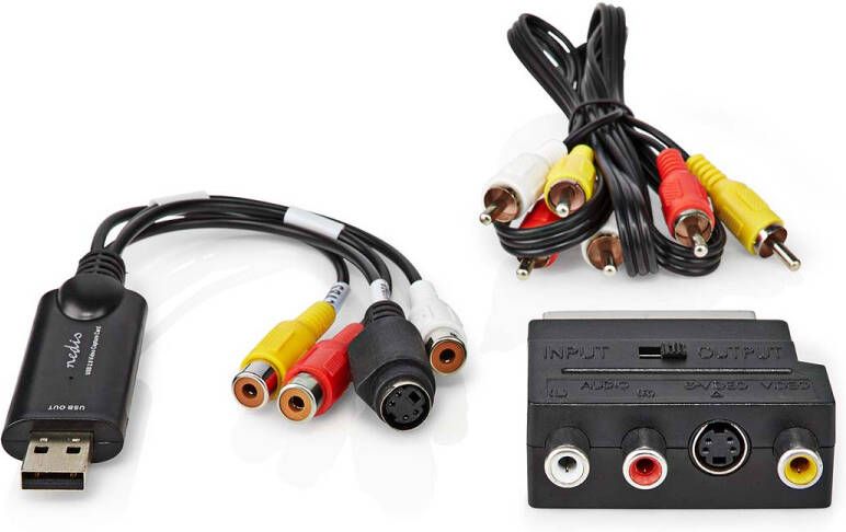 Nedis Videograbber | A V-kabel Scart | 1 stuks VGRRU101BK