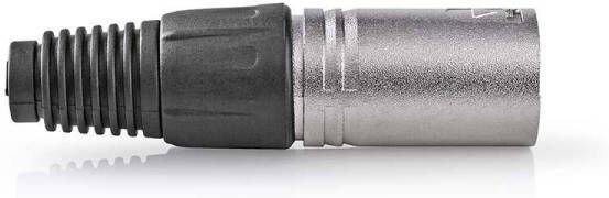 Nedis XLR-Connector | Male | Beschermingshoes | 7.0 mm | Zilver | 10 Stuks | 1 stuks CAGP15972ME