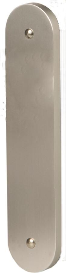 Nemef 3253 L Beslag kortschild afgerond | Geheel blind | los schild | F1 aluminium 9325312000