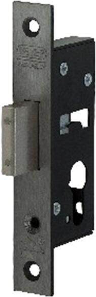 Nemef 4128 Veiligheidsbijzetslot | SKG** | DM30mm | voorplaat RVS 24x150mm rechthoekig | 5mm voorstaand zamac vernikkelde nachtschoot | DR 1+2+3+4 - Foto 1