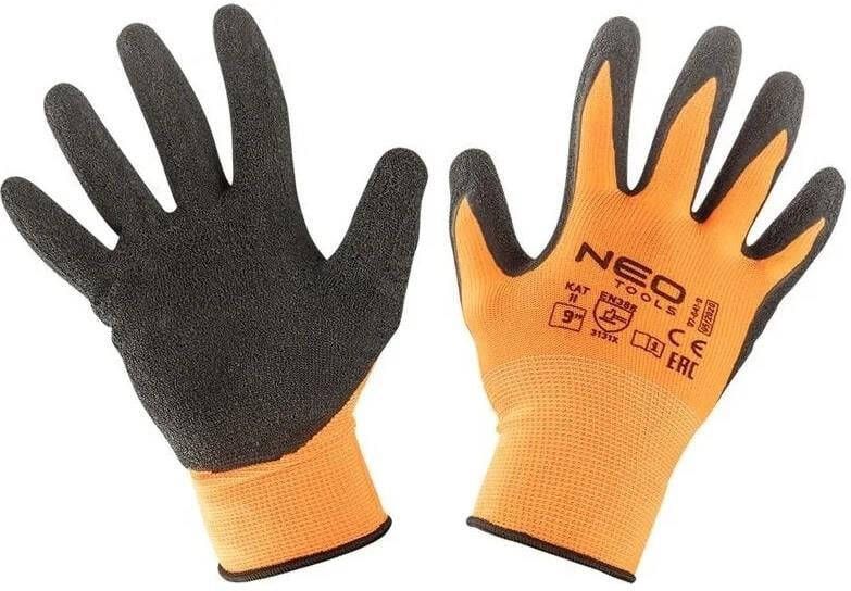 NEO Werkhandschoen polyester | Met gekreukte latex coating | M10 6453461