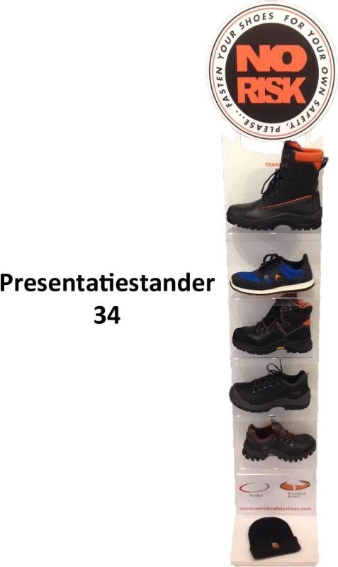 No Risk 5 Modellen Presentatiestander 34 | Wit | Maat One Size 00.071.012.00