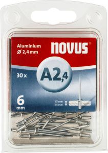 Novus Blindklinknagel A2 4 X 6mm | Alu SB | 30 stuks 045-0019