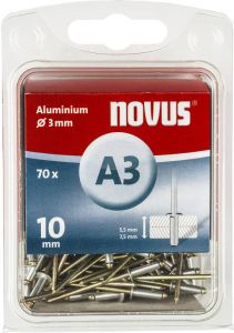 Novus Blindklinknagel A3 X 10mm | Alu SB | 70 stuks 045-0030