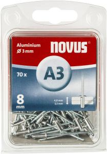 Novus Blindklinknagel A3 X 8mm | Alu SB | 70 stuks 045-0029
