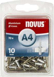 Novus Blindklinknagel A4 X 10mm | Alu SB | 70 stuks 045-0033