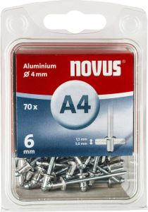 Novus Blindklinknagel A4 X 6mm | Alu SB | 70 stuks 045-0031
