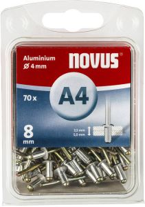 Novus Blindklinknagel A4 X 8mm | Alu SB | 70 stuks 045-0032