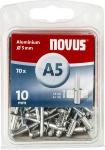 Novus Blindklinknagel A5 X 10mm | Alu SB | 70 stuks 045-0048