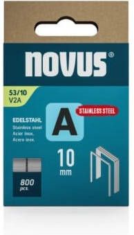 Novus Niet met fijne draad A 53 10mm V2A RVS (800 stuks) 042-0779