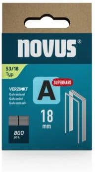 Novus Niet met fijne draad A 53 18mm Superhard (800 stuks) 042-0782