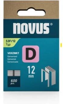 Novus Niet met platte draad D 53F 12mm (600 stuks) 042-0791