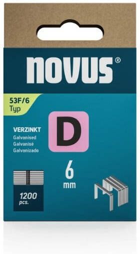 Novus Niet met platte draad D 53F 6mm (1.200 stuks) 042-0788