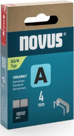 Novus Dundraad nieten A 53 4mm | 1800 stuks 042-0354 042-0772