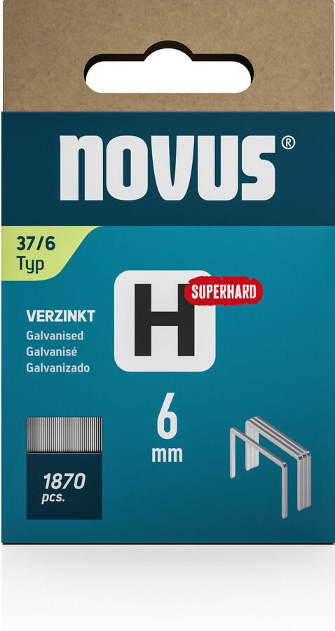 Novus Dundraad nieten H 37 6mm Superhard (1.870 stuks) 042-0369 042-0784