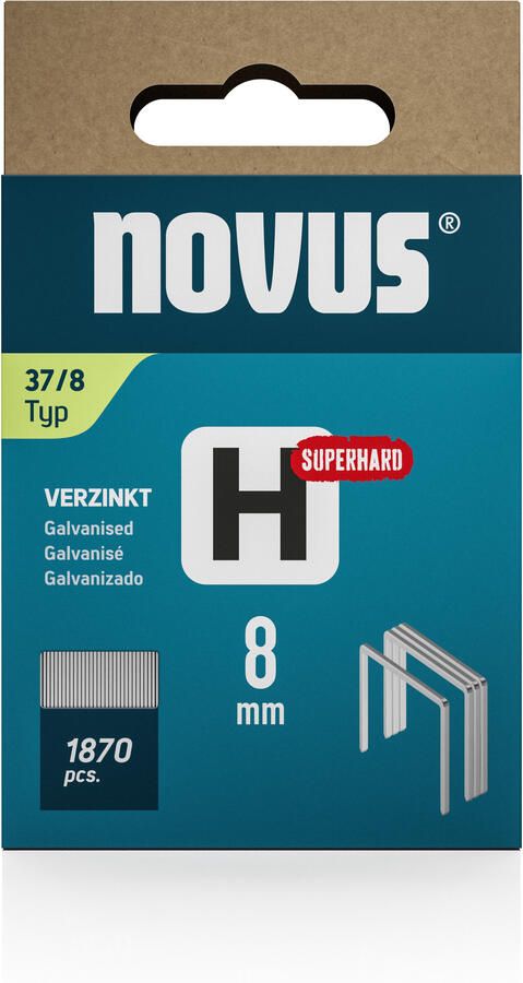 Novus Dundraad nieten H 37 8mm Superhard (1.870 stuks) 042-0370 042-0785