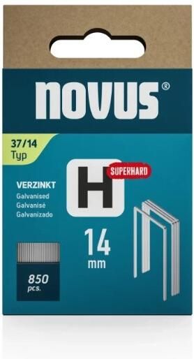 Novus Niet met fijne draad H 37 14mm Superhard | 850 stuks 042-0787