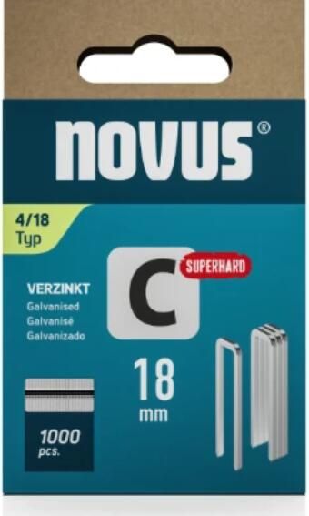 Novus Smalrug nieten C 4 18 | 1000 stuks 042-0391 042-0802