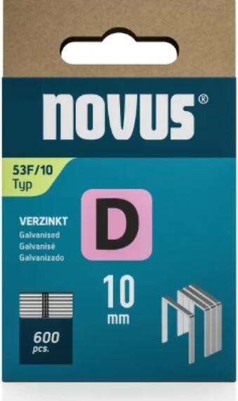 Novus Vlakdraad nieten D 53F 10mm | 600 stuks 042-0376 042-0790