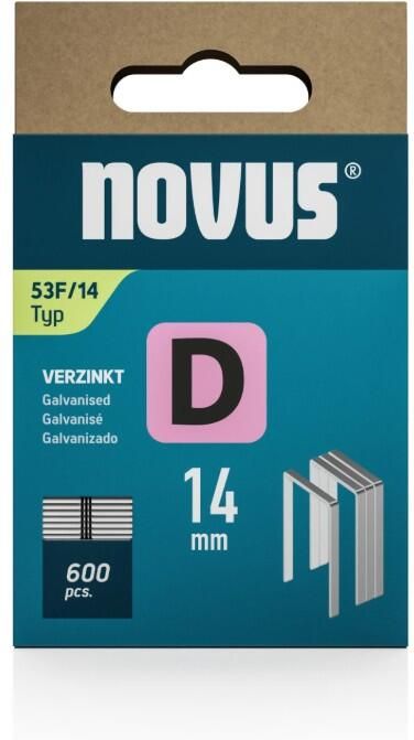Novus Vlakdraad nieten D 53F 14mm | 600 stuks 042-0792