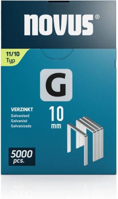 Novus Vlakdraad nieten G 11 10mm | 5000 stuks 042-0767
